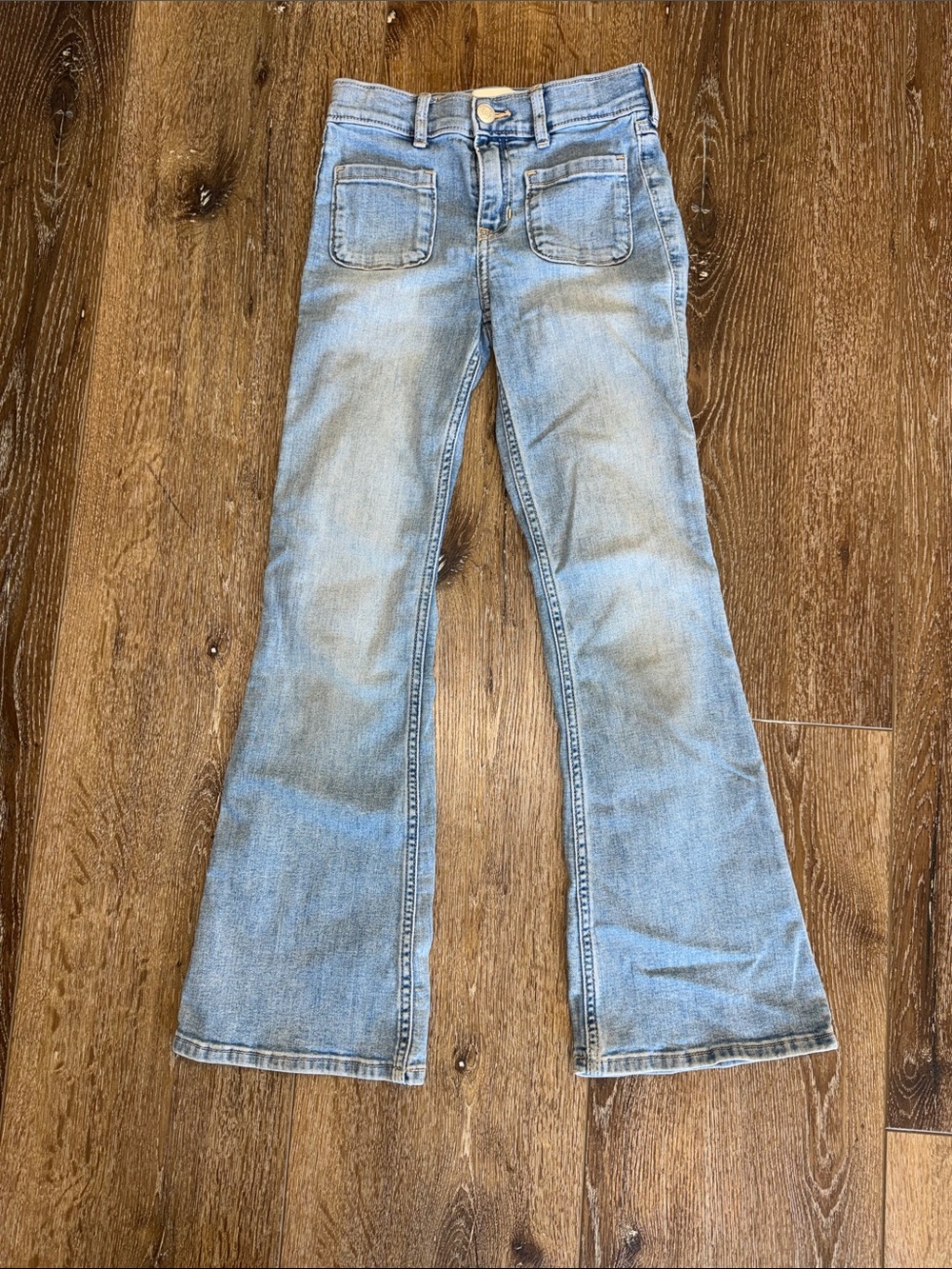 abercrombie kids Light Blue Flare Jeans